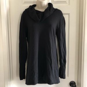 Merona cowl neck black long sleeve sweater